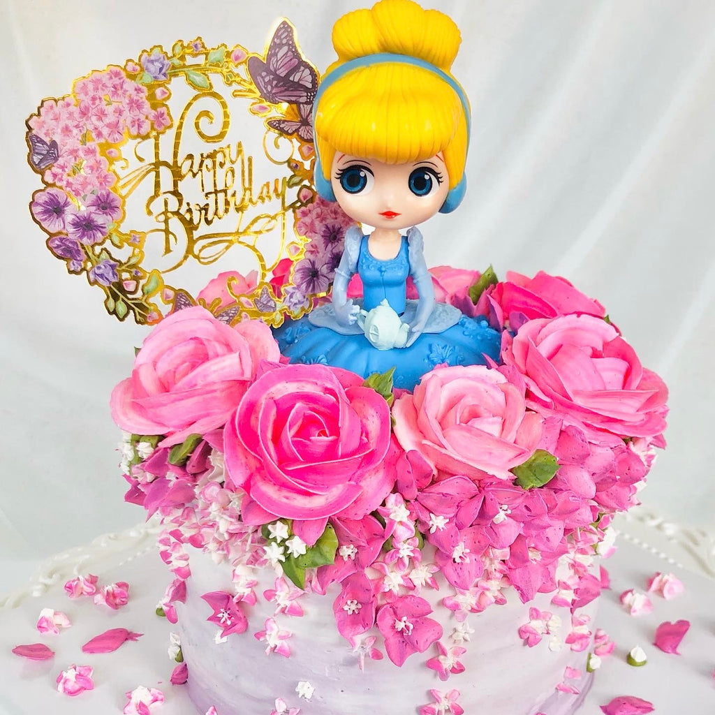 Princess Rose & Hydrangea Cake + Cupcakes Set