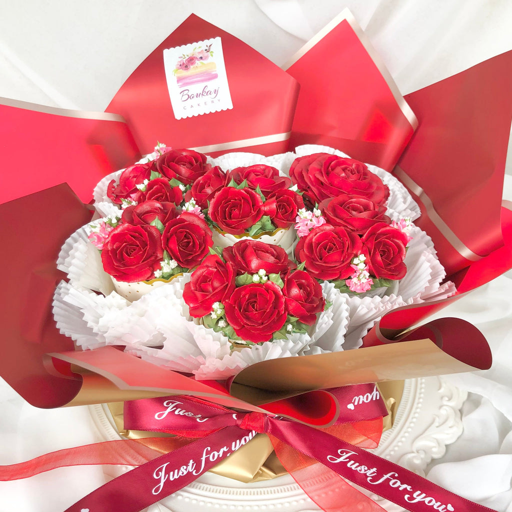 Passion Roses Cupcake Bouquet (Mom’s Birthday)