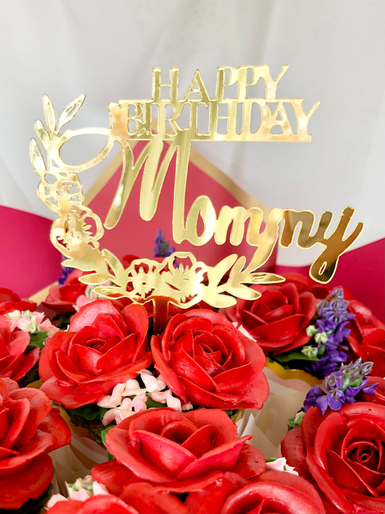 Passion Roses Cupcake Bouquet (Mom’s Birthday)