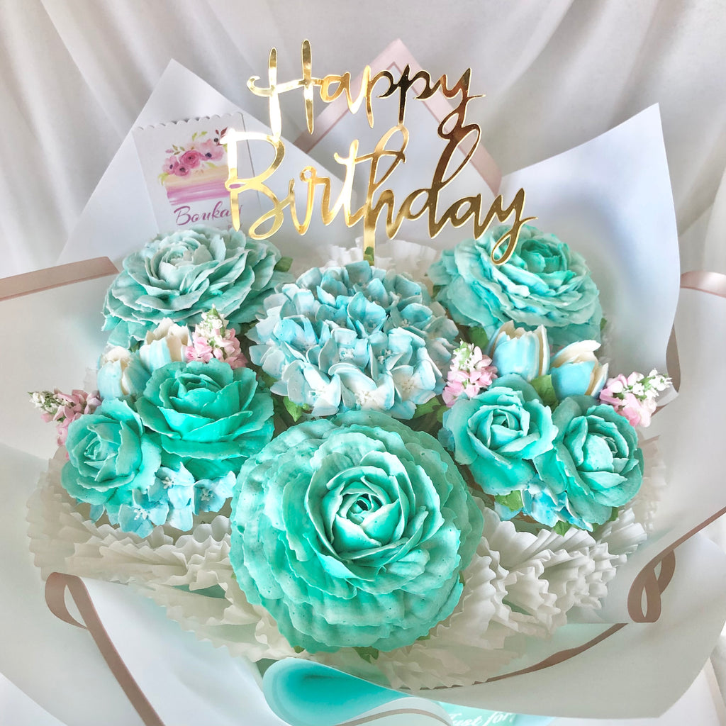Tiffany Blue Cupcake Bouquet