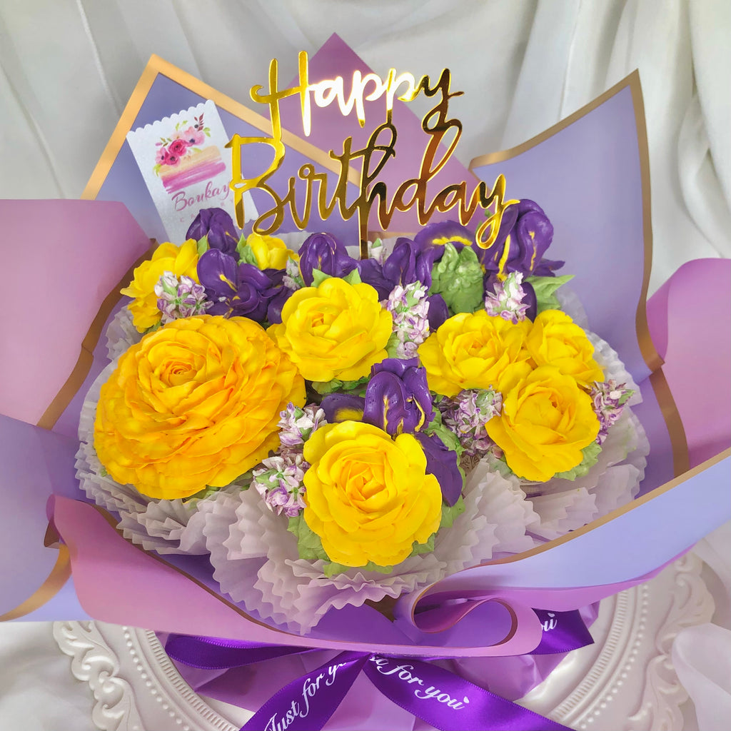 Beloved Iris Cupcake Bouquet