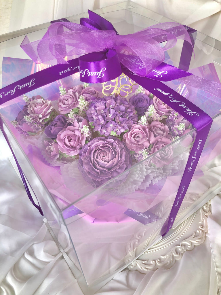 Purple Lover’s Garden Cupcake Bouquet