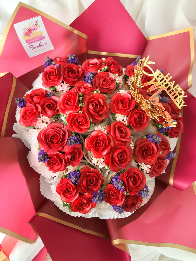 Classic Roses Cupcake Bouquet