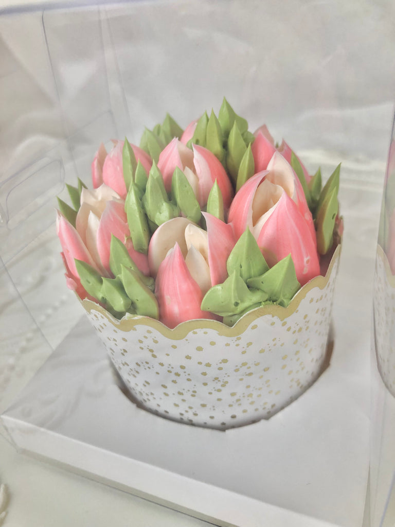 Floral Cupcake in Single Cupcake Box (min. order 6 pcs)