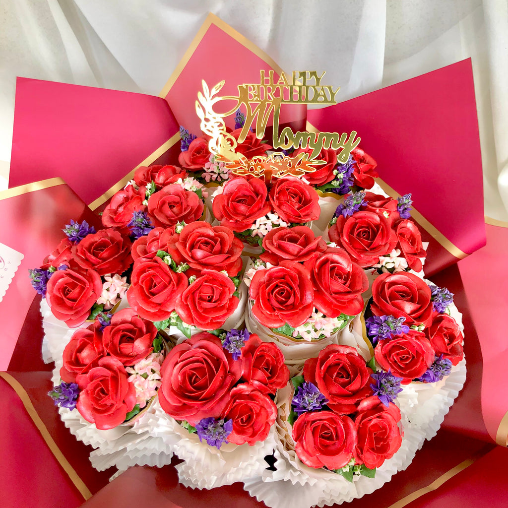 Classic Roses Cupcake Bouquet