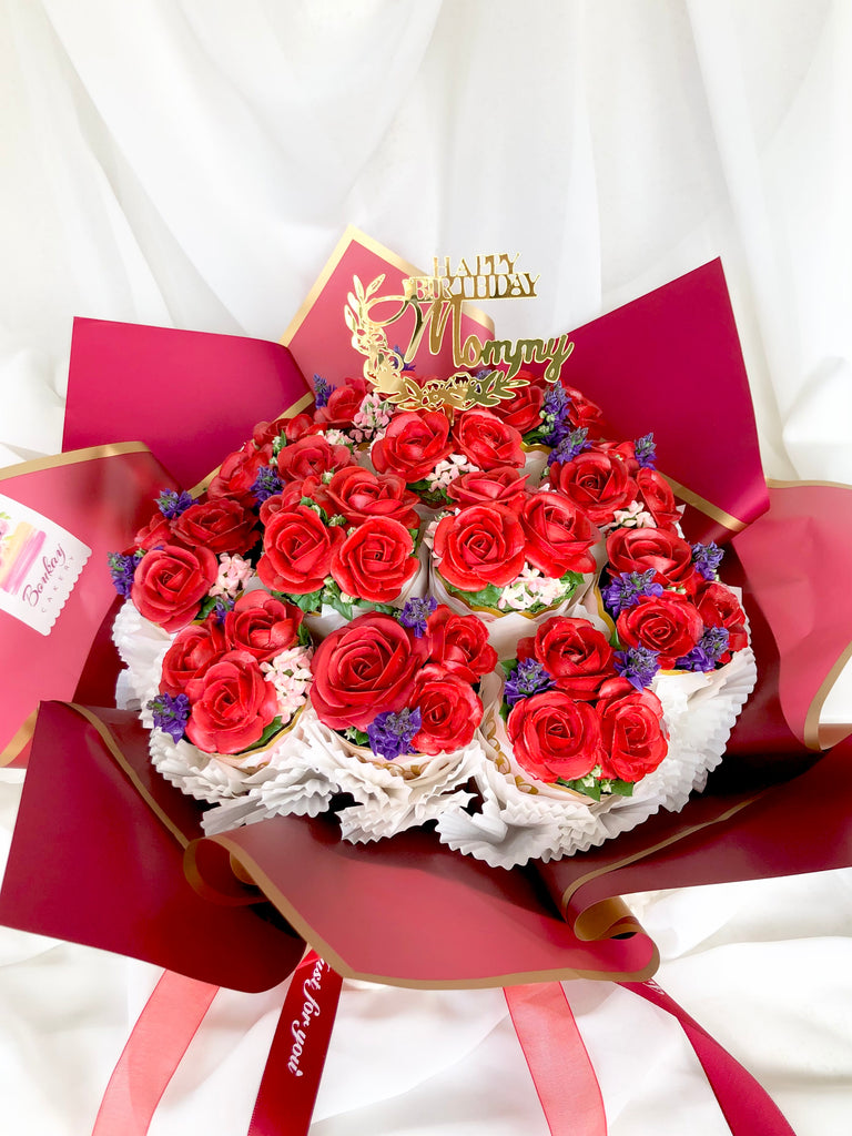 Classic Roses Cupcake Bouquet