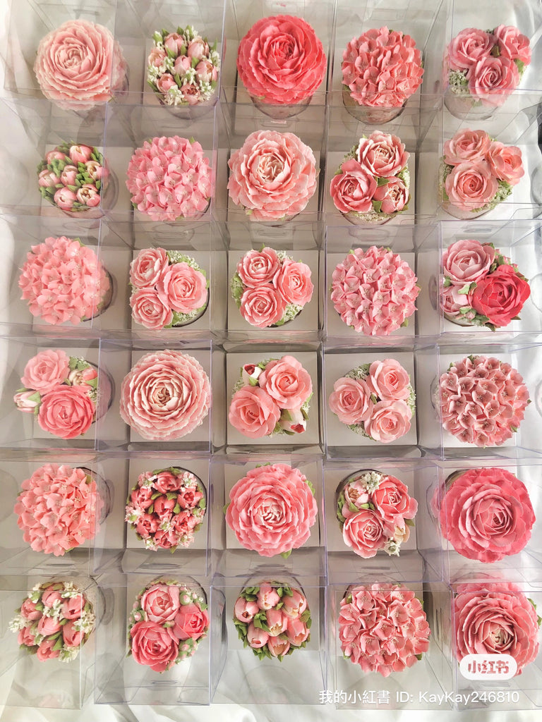 Floral Cupcake in Single Cupcake Box (min. order 6 pcs)
