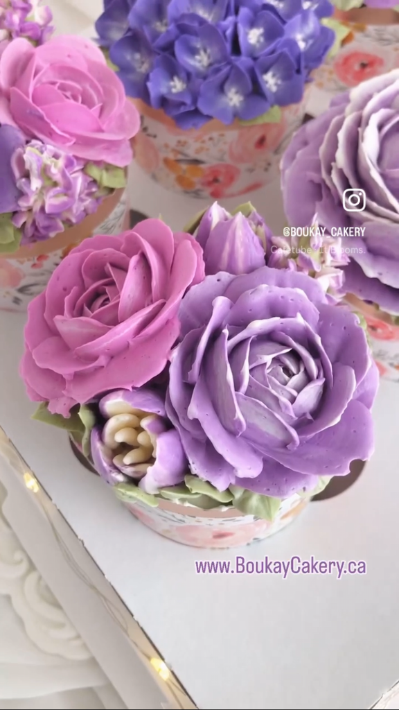 Purple Lover’s Garden Cupcake Box