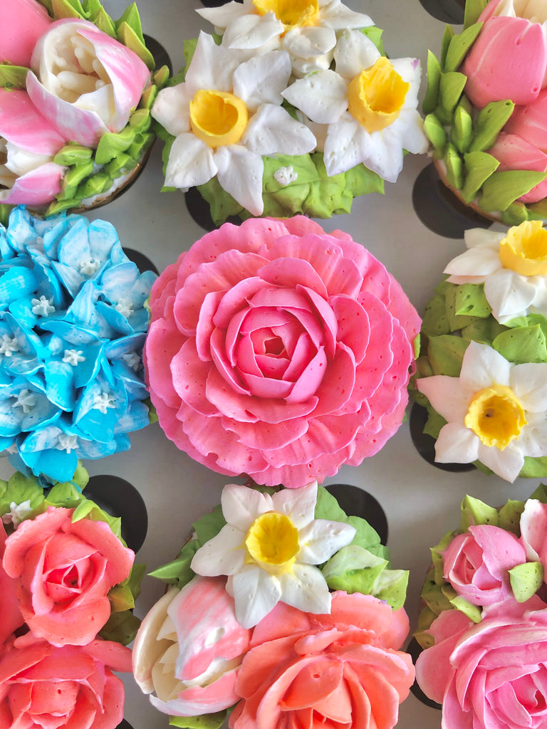 Happy Blossoms 48 Mini Cupcake Box