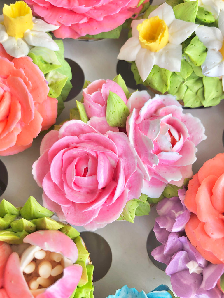 Happy Blossoms 48 Mini Cupcake Box