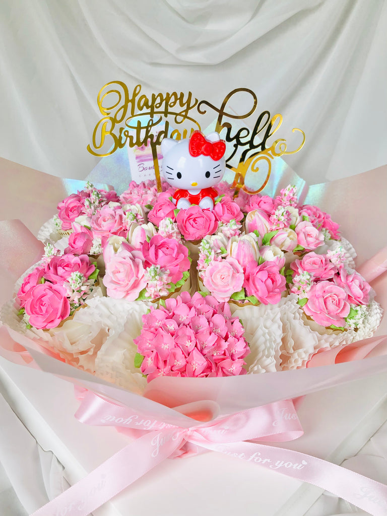 Hello Kitty Cupcake Bouquet