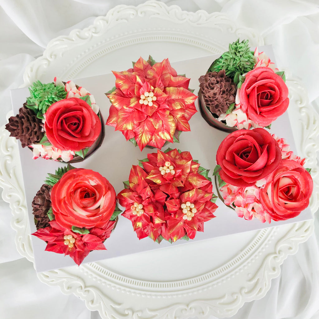 Holiday Magic Christmas 6 pcs Cupcake Box