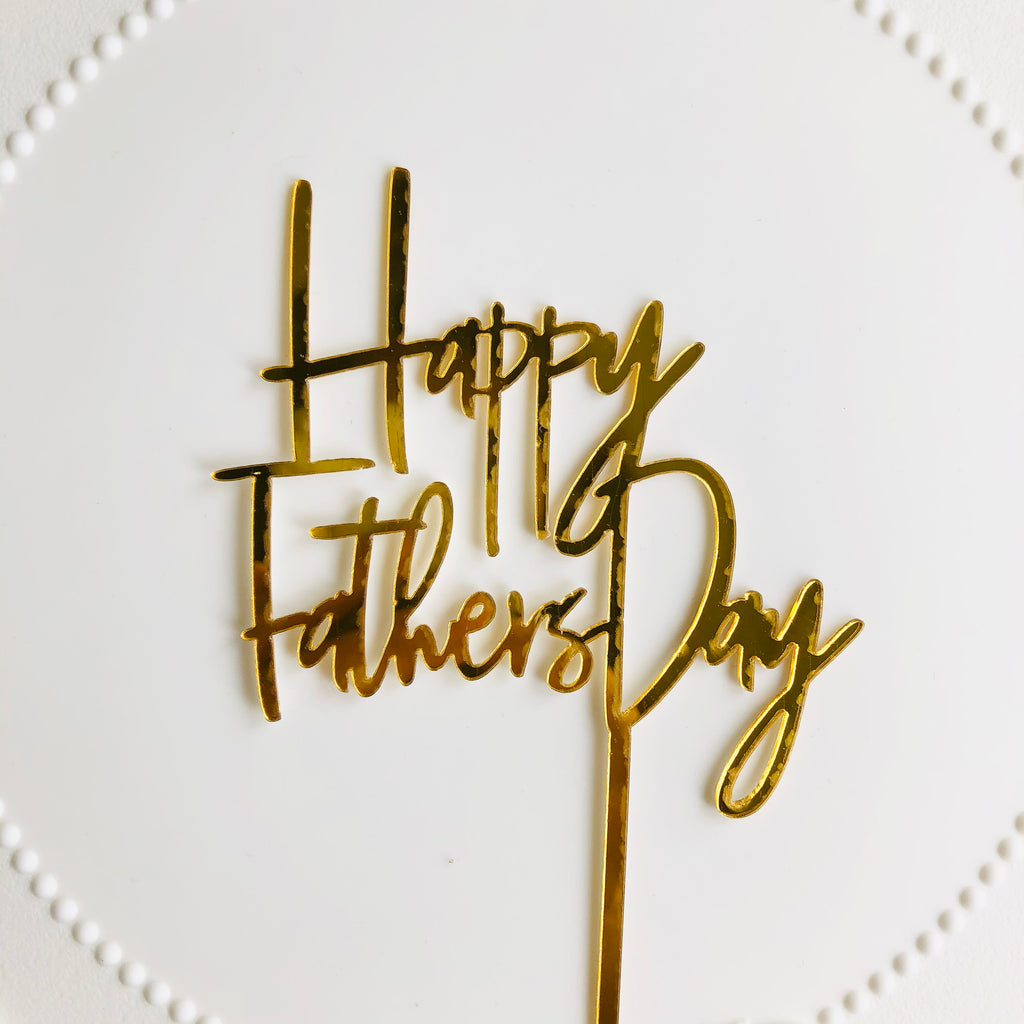 “Happy Father’s Day” Cake Topper (Modern)