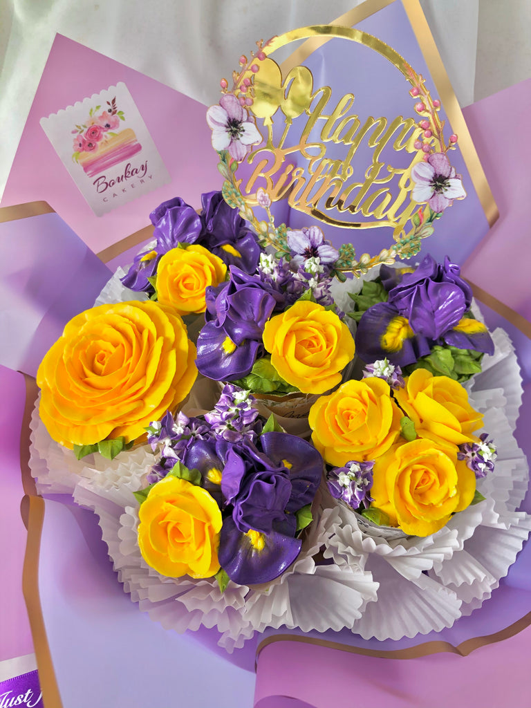 Beloved Iris Cupcake Bouquet