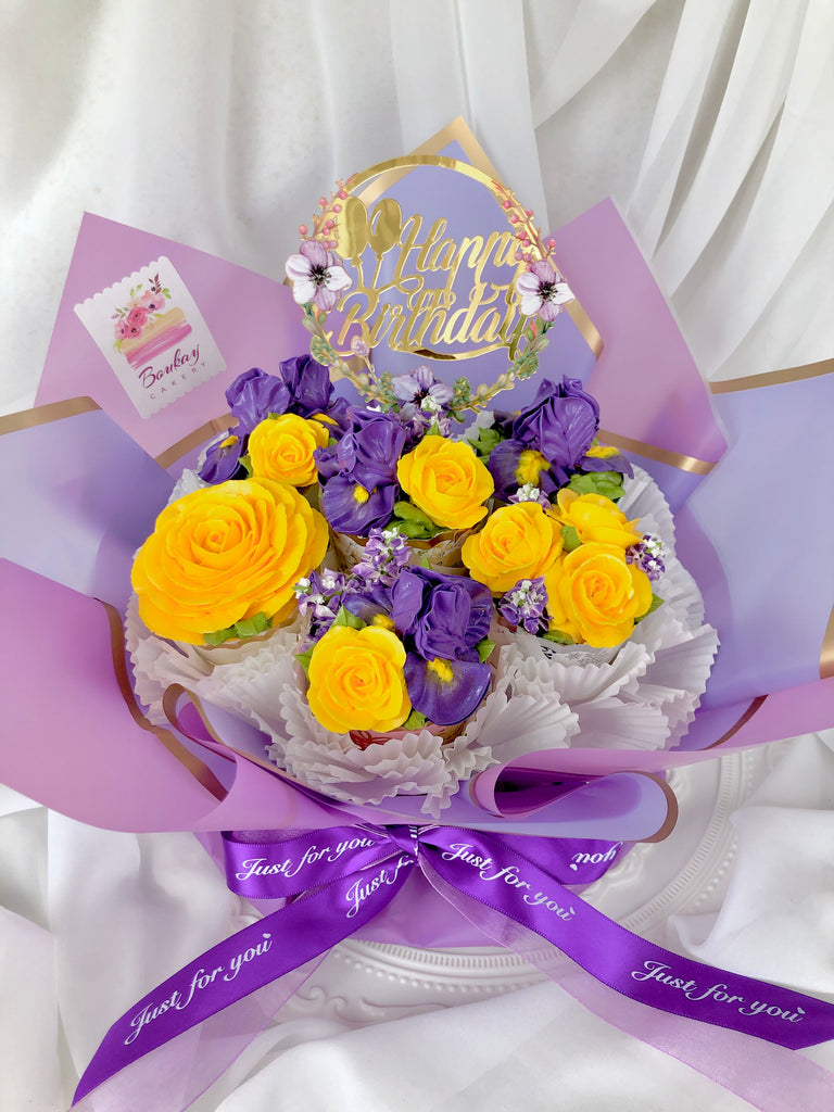 Beloved Iris Cupcake Bouquet